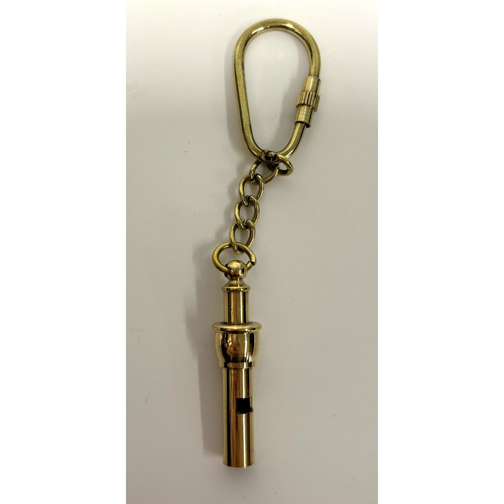 Sleutelhanger fluit messing