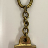 Sleutelhanger messing dubbelblok
