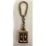Sleutelhanger messing dubbelblok