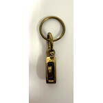 Porte-clés bloc en laiton simple
