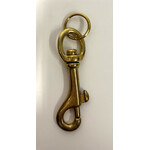 Sleutelhanger karabijnhaak messing