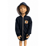 Kariban Sweat-shirt zippé capuche enfantnavy / Fine grey