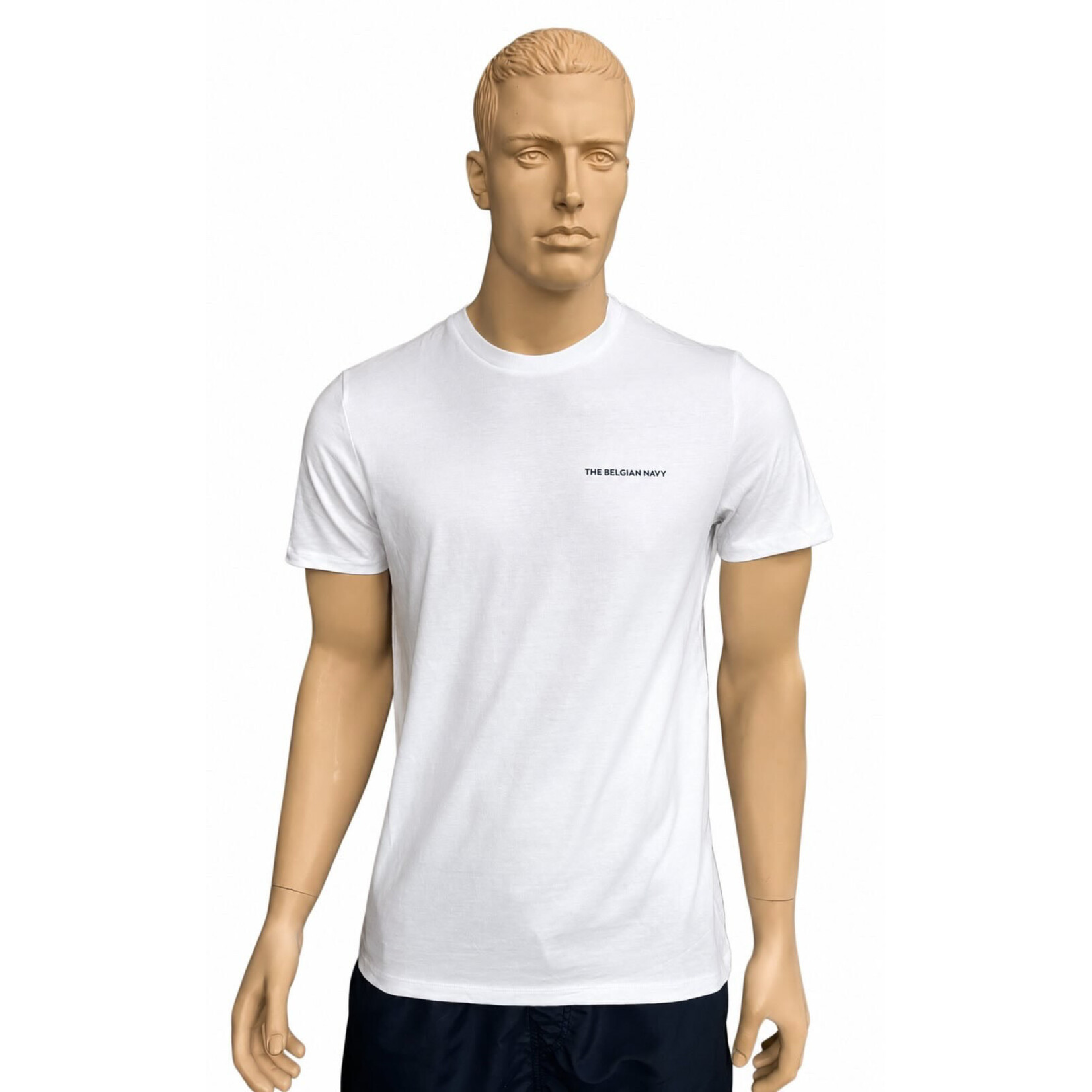 Native Spirit  T-shirt blanc "The Belgian Navy" / Ancre