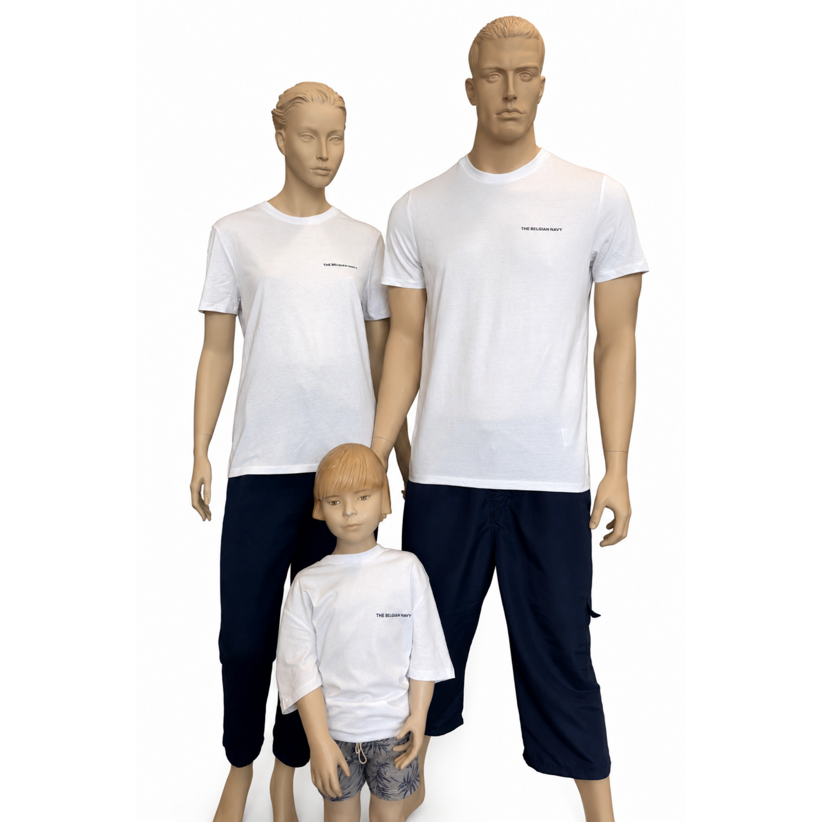 Native Spirit  T-shirt blanc "The Belgian Navy" / Ancre