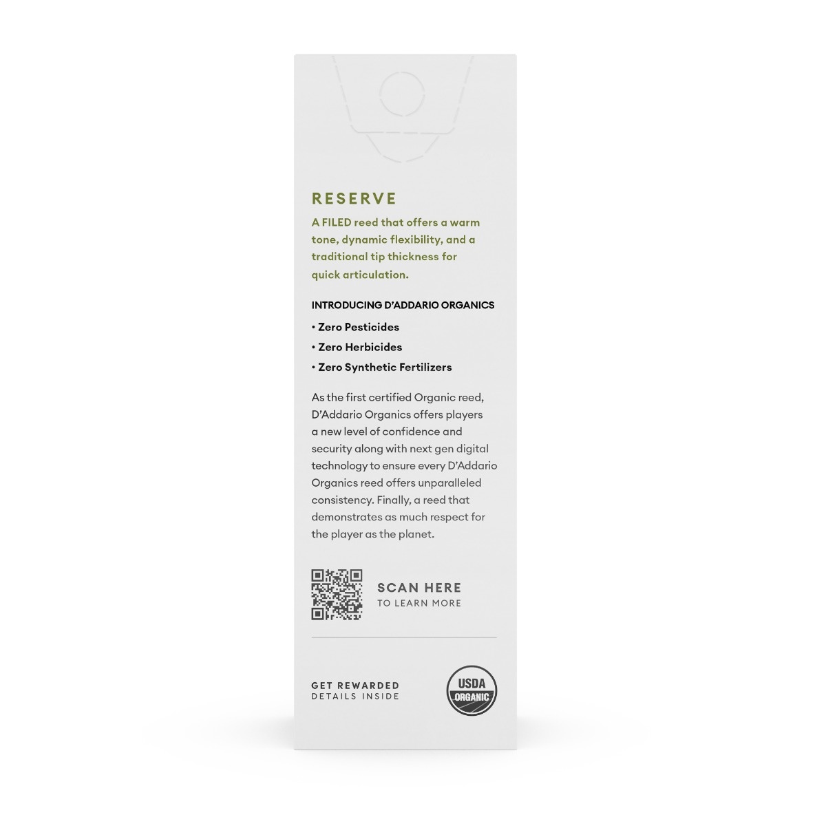 D'Addario Reserve rieten tenorsaxofoon