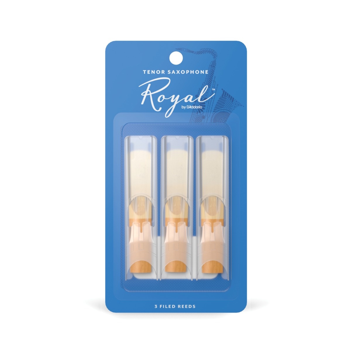 D'Addario Royal 3-Pack rieten tenorsaxofoon