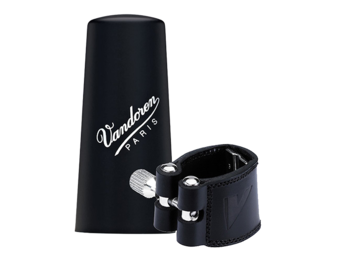 Vandoren LC290P V-16 eboniet Leder rietbinder baritonsaxofoon - plastic dop