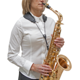 BG "YOKE" Lederen draagkoord met gesloten haak S70-SH - alt / tenor