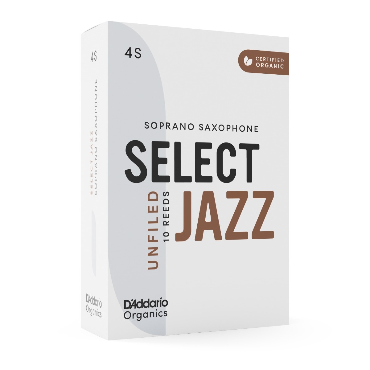 D'Addario Select Jazz Unfiled los riet sopraansaxofoon