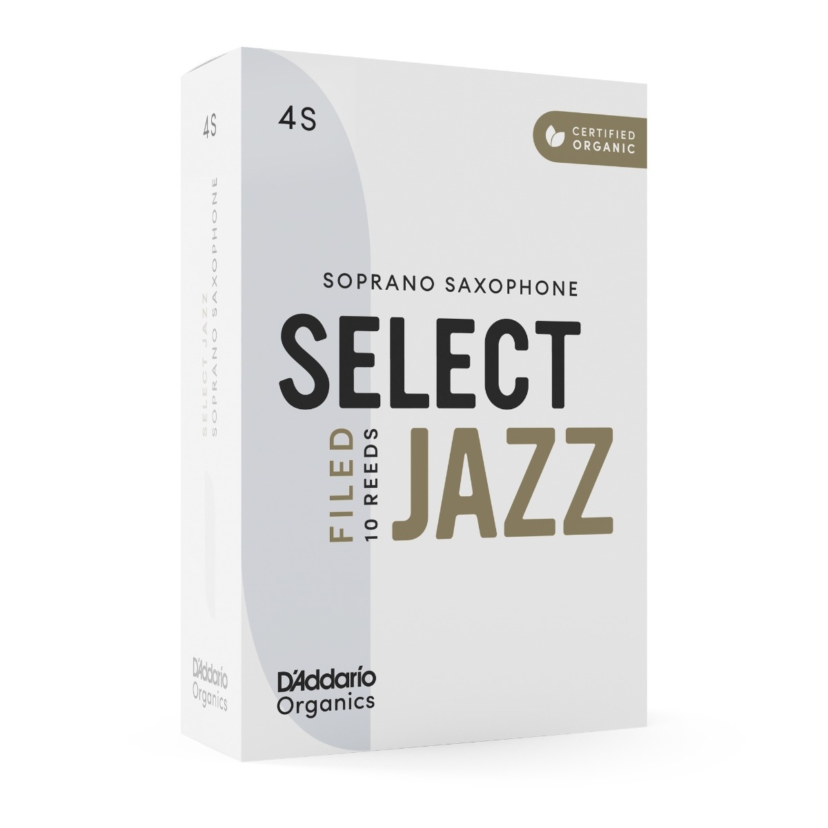 D'Addario Select Jazz Filed los riet sopraansaxofoon