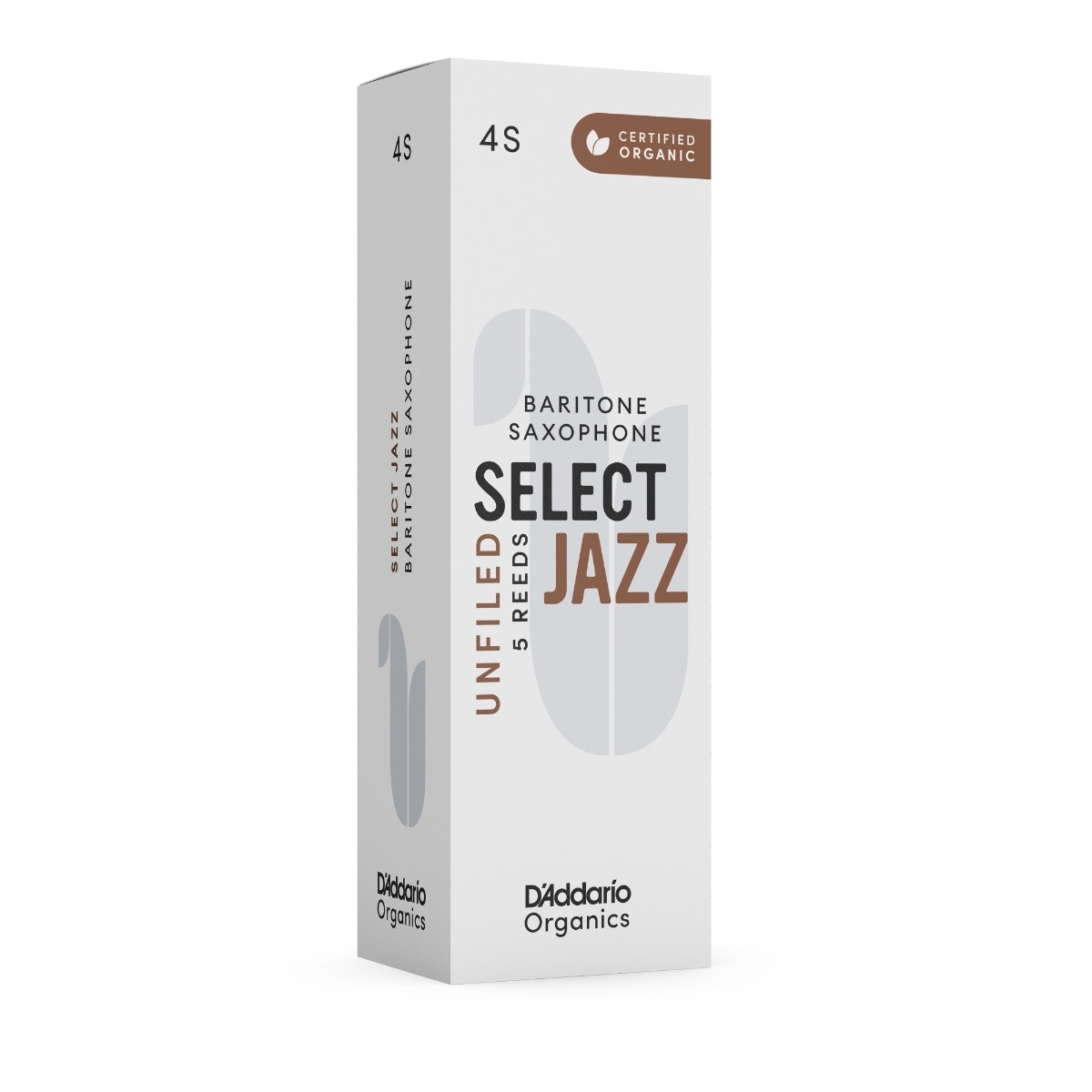 D'Addario Select Jazz Unfiled los riet baritonsaxofoon
