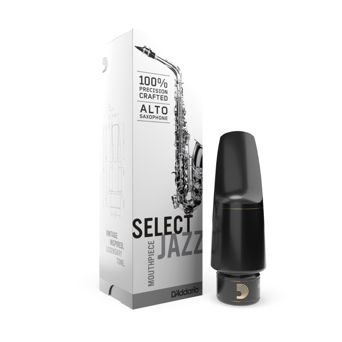 D'Addario Select Jazz Mondstuk Altsaxofoon
