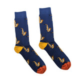 Sokken saxofoon blauw