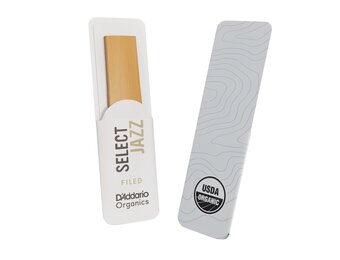 D'Addario Organic select jazz filed sopraan rieten, 3-pack