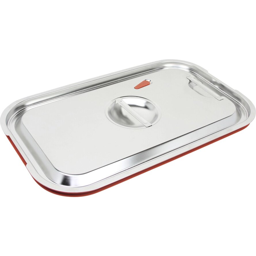 GN-Deckel mit Silikondichtung Edelstahl für 1/3 GN