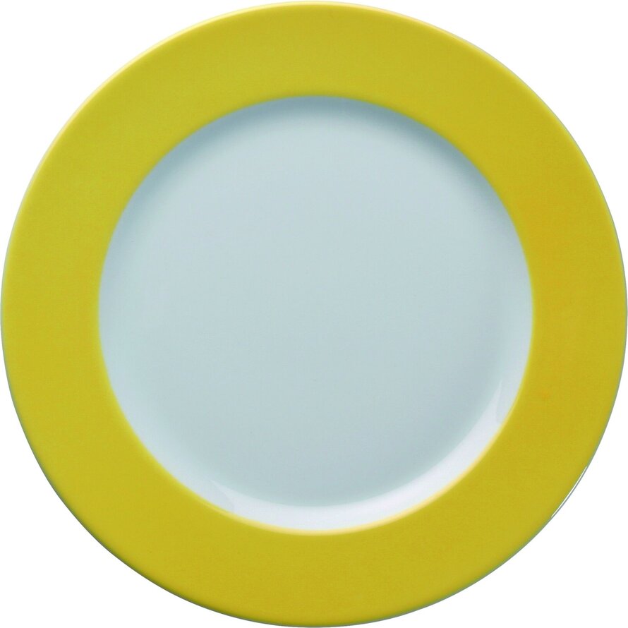 Teller flach 21,5cm gelb