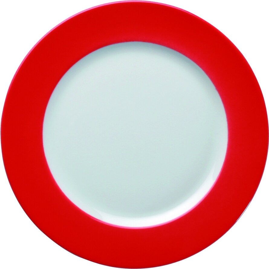 Teller flach 21,5cm rot