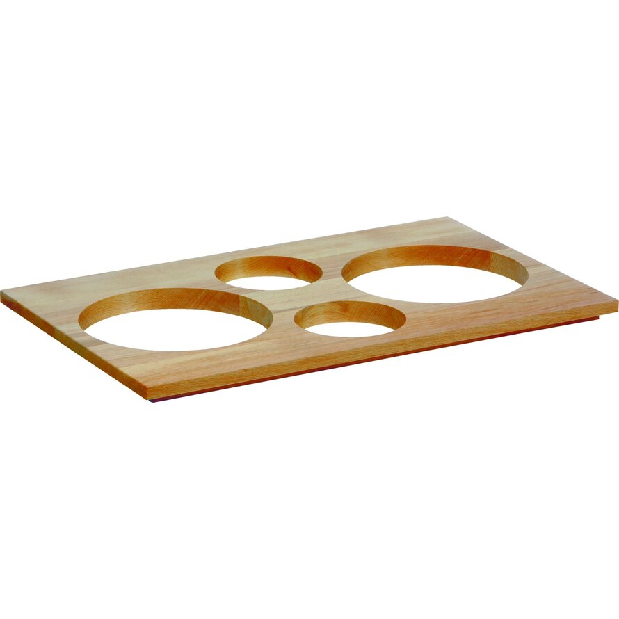 Aufsatz 1/1 GN Buche hell 4-Loch