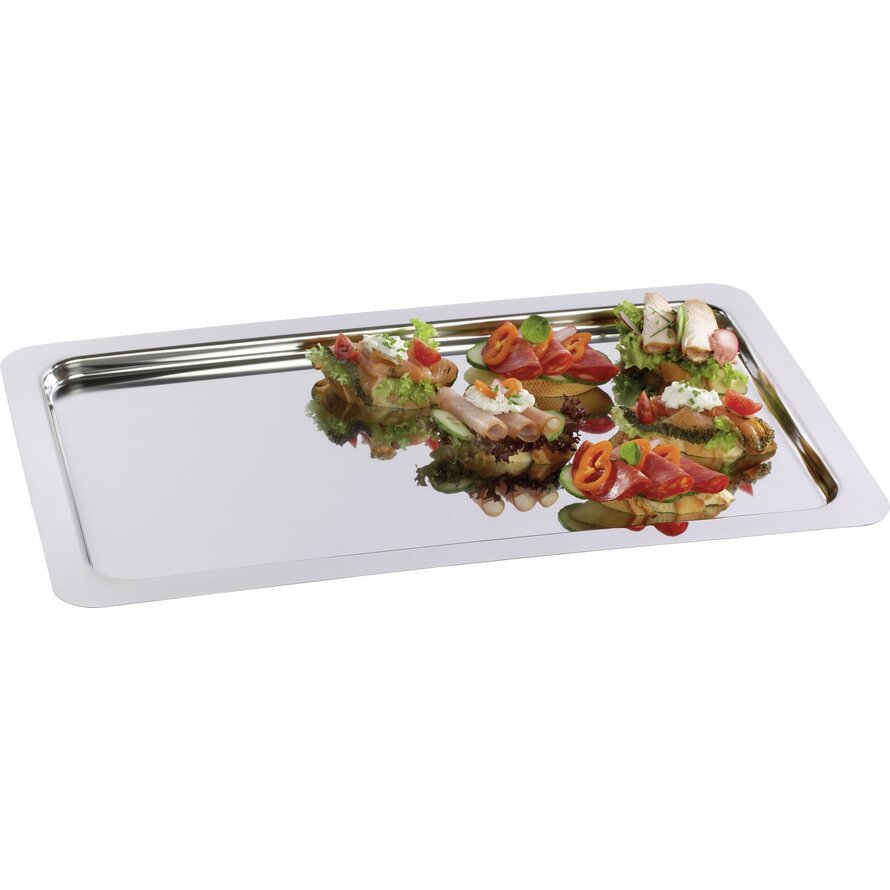 Serviertablett Edelstahl GN 1/1