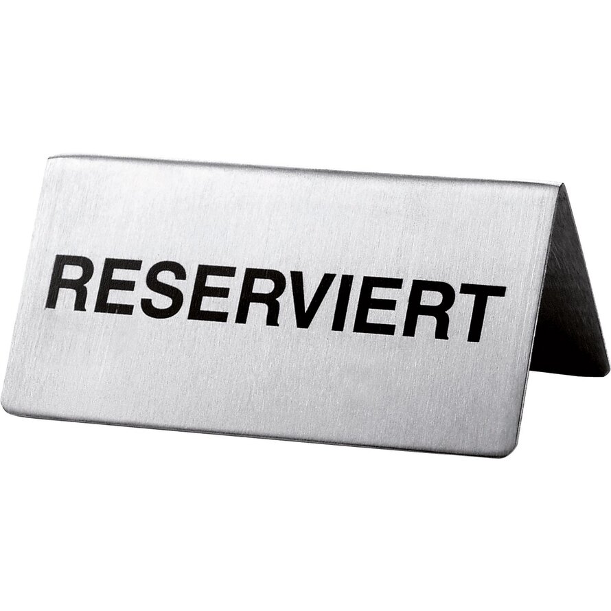 Aufsteller "Reserviert"