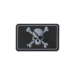 Pirate Skull Rubber Patch