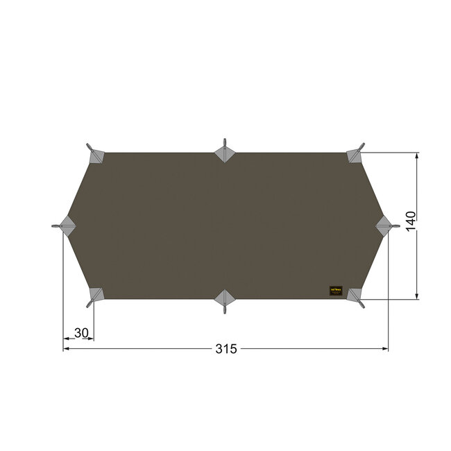 Tatonka Tarp Wing 1 LT stone grey olive