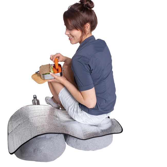 Tatonka Alu-Seat Mat 45 x 90cm silver