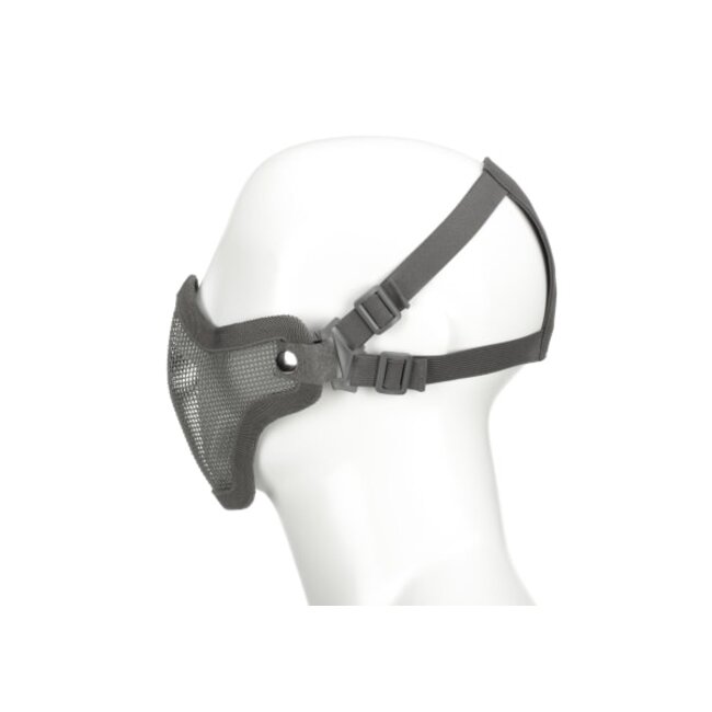 Steel Half Face Mask Grey