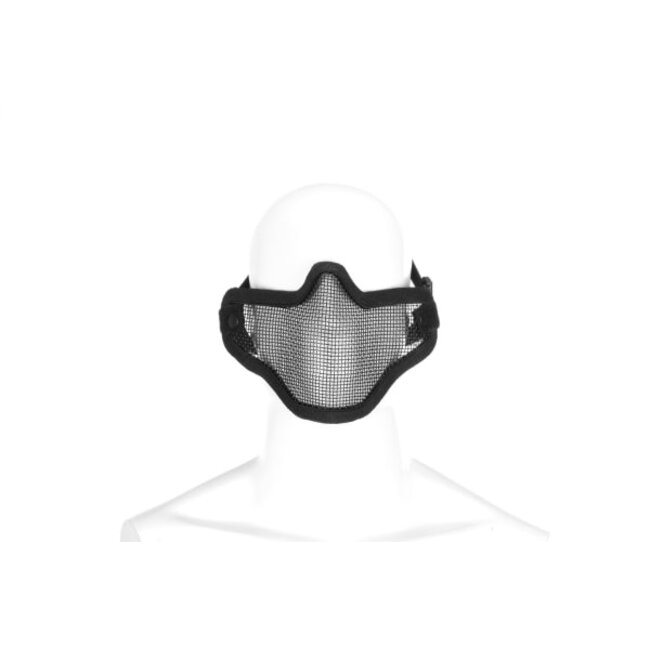 Steel Half Face Mask Black
