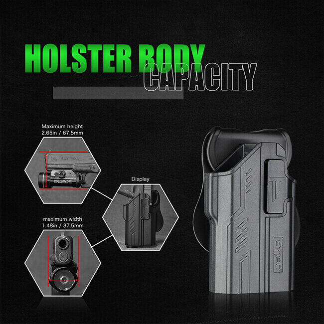 Cytac R-Defender Holster Glock 17 Weaponlight