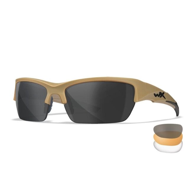 Wiley X VALOR 2.5 Tan Clear/Grey/Light Rust
