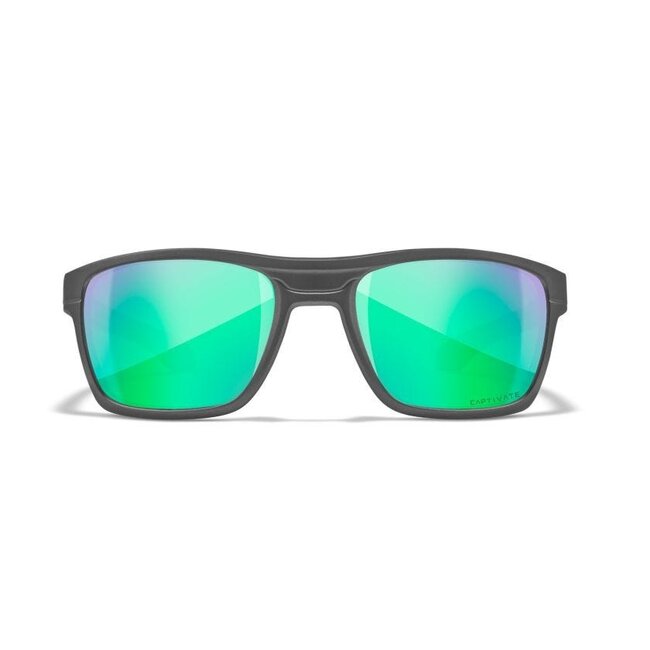 Wiley X Kingpin Captivate Polarized Green Mirror