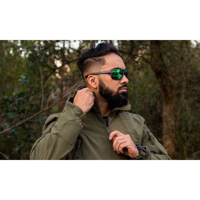 Wiley X Kingpin Captivate Polarized Green Mirror