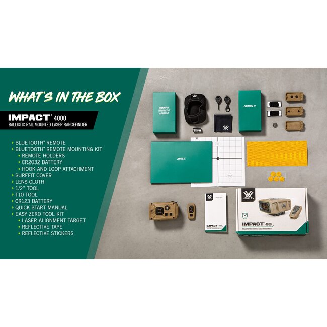 Vortex Impact 4000 Ballistic Rail-Mounted Laser Rangefinder
