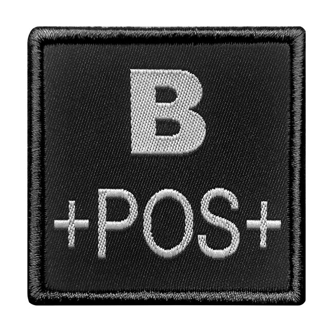 A10 Equipment Geborduurde bloedpatch B+