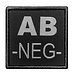 A10 Equipment Geborduurde bloedpatch AB-