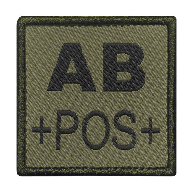 A10 Equipment Geborduurde bloedpatch AB+