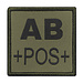 A10 Equipment Geborduurde bloedpatch AB+
