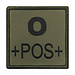 A10 Equipment Geborduurde bloedpatch O+