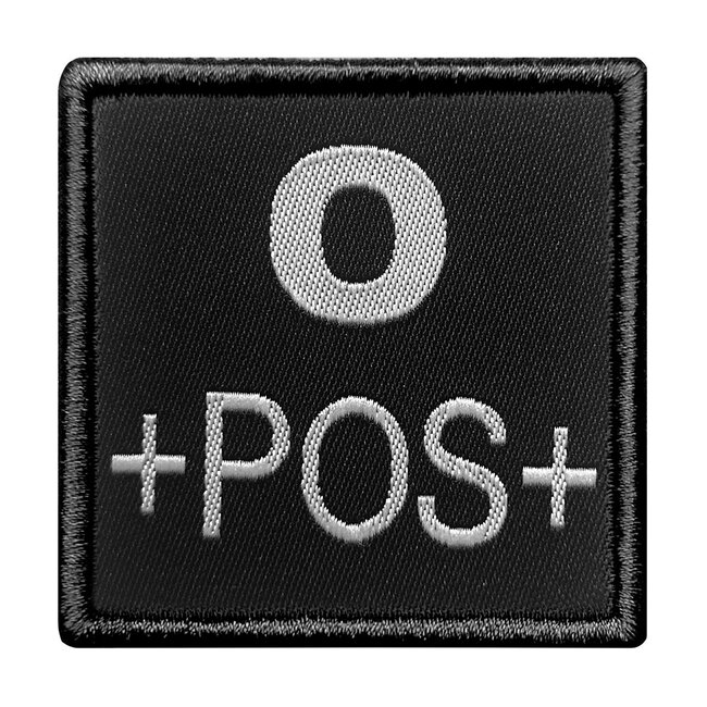 A10 Equipment Geborduurde bloedpatch O+