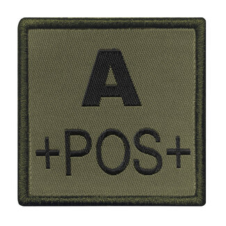 A10 Equipment Geborduurde bloedpatch A+
