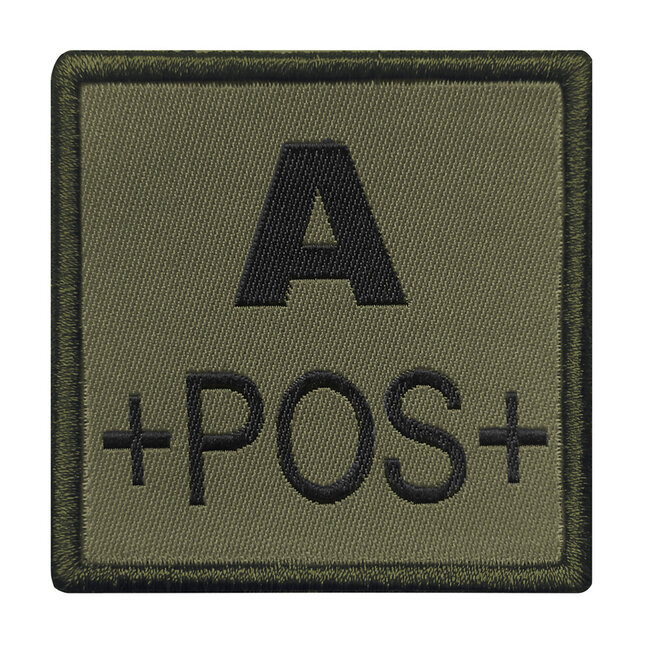 A10 Equipment Geborduurde bloedpatch A+