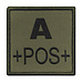 A10 Equipment Geborduurde bloedpatch A+