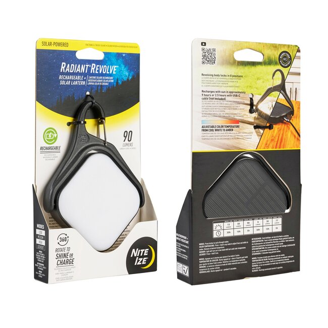 Nite Ize Radiant Revolve Rechargable + Solar Lantern
