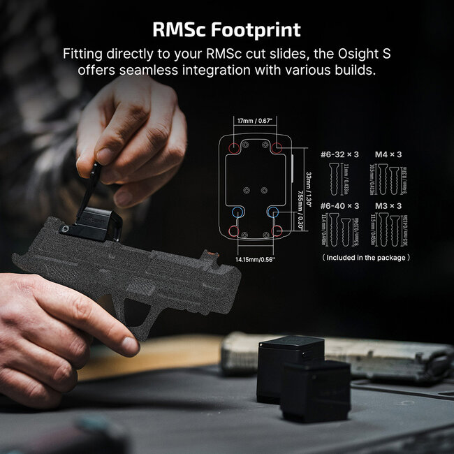 Olight Osight S 2 MOA Dot & 32 MOA Circle OD