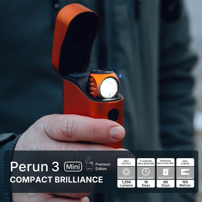 Olight Perun 3 Mini Premium Edition Orange