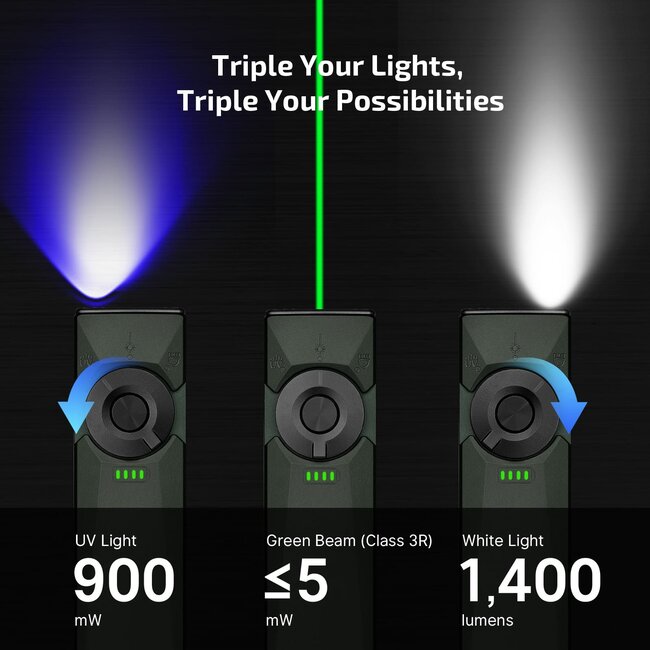 Olight Arkfeld Ultra Olive Grey CW