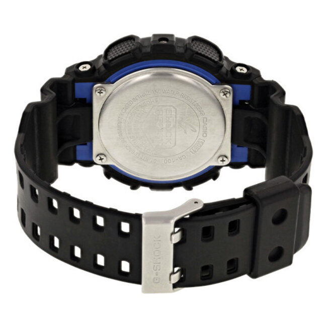 Casio G-Shock GA-100 black/blue watch