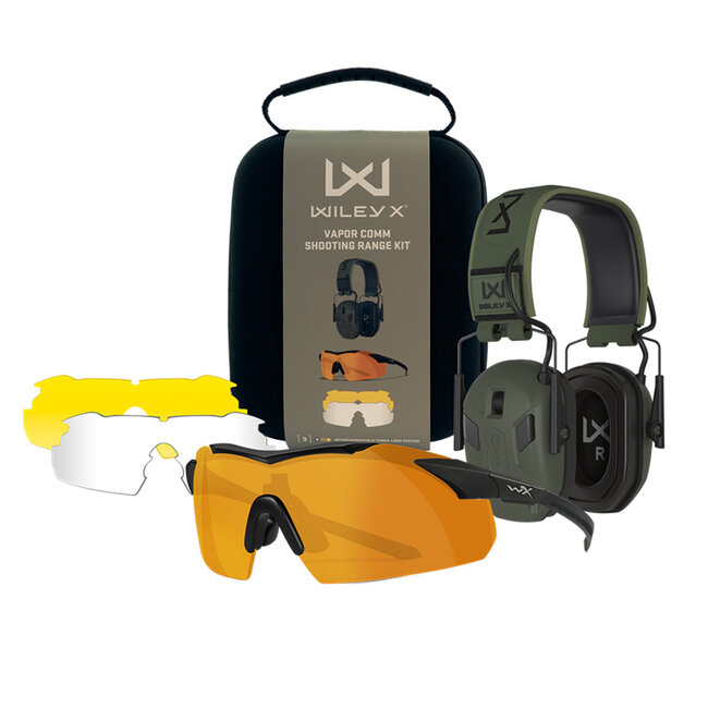 Wiley X WX VAPOR COMM Shooting Range Kit
