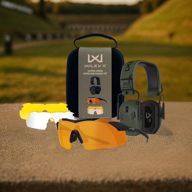 Wiley X WX VAPOR COMM Shooting Range Kit
